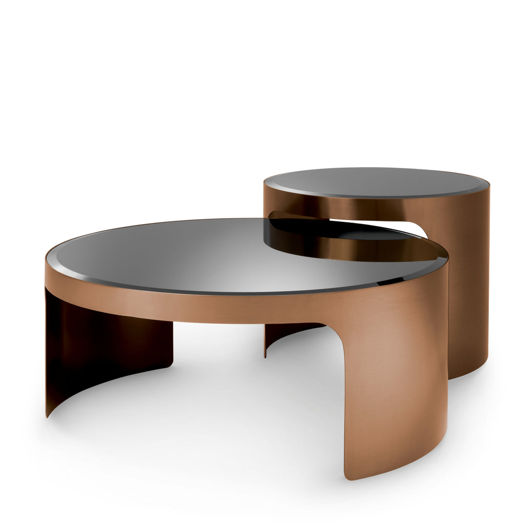Coffee Table - Piemonte brush copper - finish set of 2