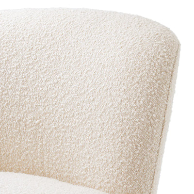 Swivel Chair - Doria - Bouclé Cream