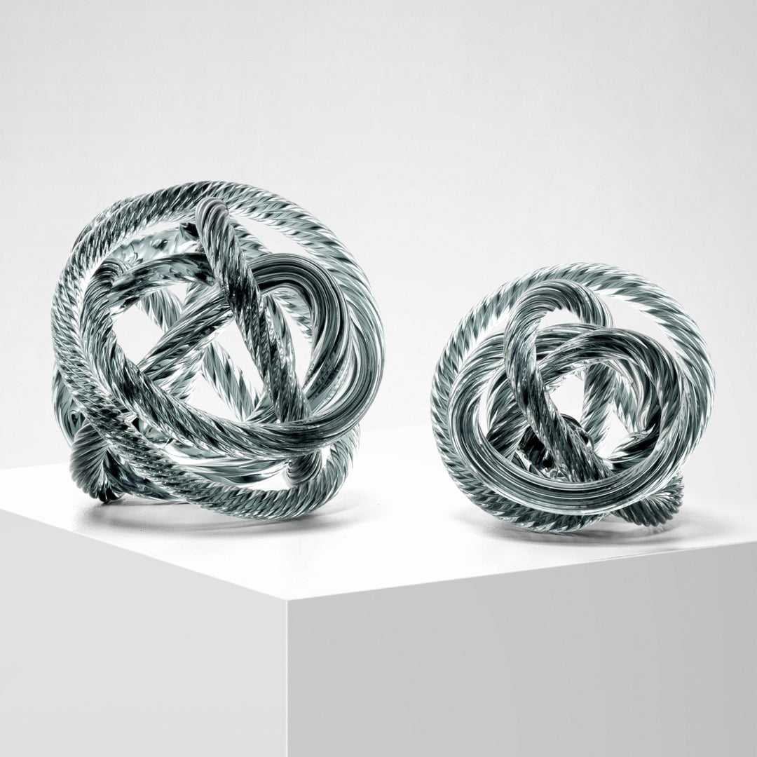 Desk Accessory - Dominico grey - blue glass M