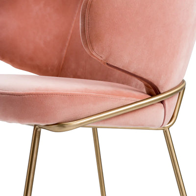 Dining Chair - Kinley - Nude Velvet