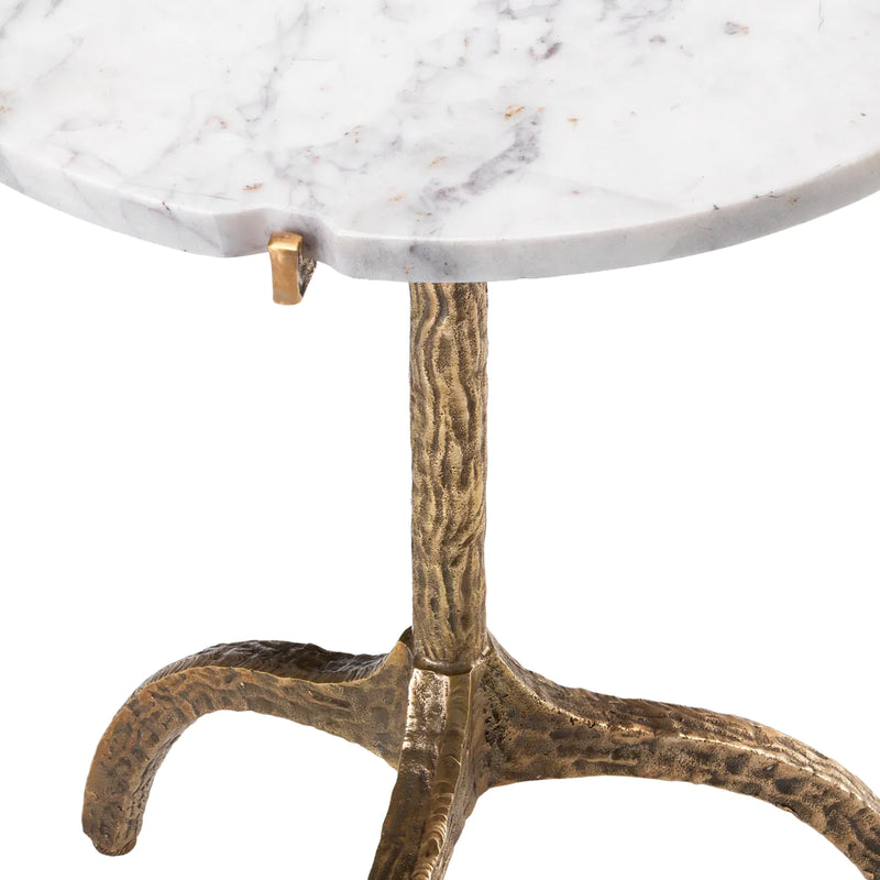 Side Table - Cortina - White Marble