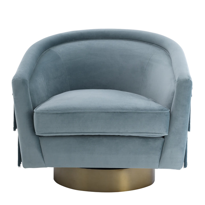 Swivel Chair - Le Vante - Blue Velvet