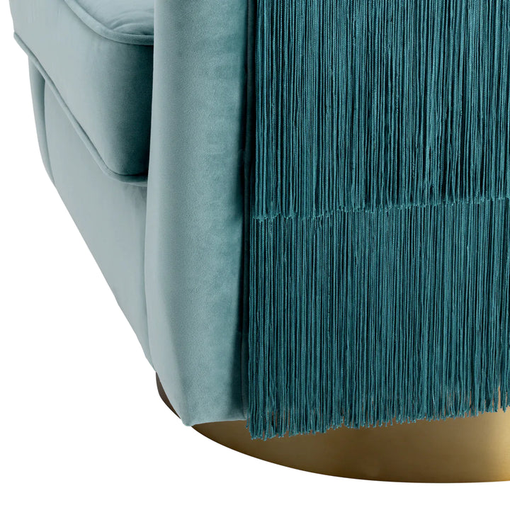 Swivel Chair - Le Vante - Blue Velvet