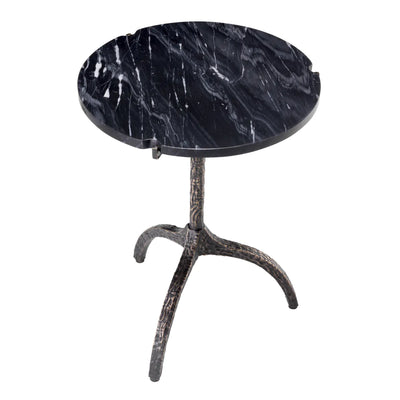 Side Table - Cortina - Black Marble