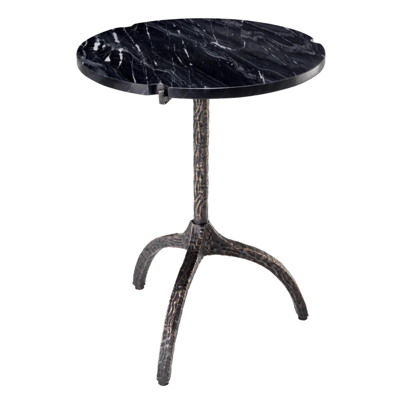 Side Table - Cortina - Black Marble