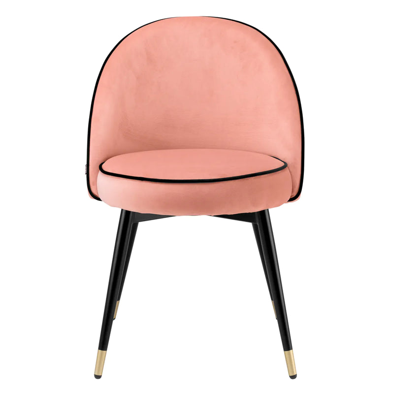 Dining Chair - Cooper Set of 2 - Nude Velvet