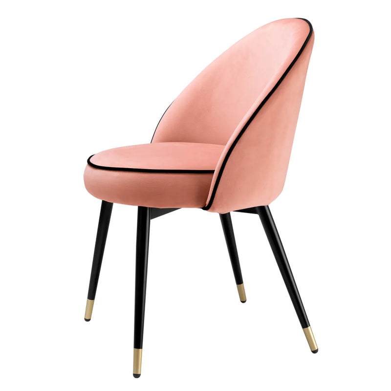 Dining Chair - Cooper Set of 2 - Nude Velvet