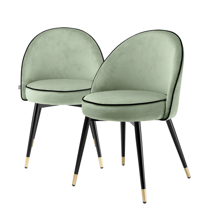 Dining Chair - Cooper Set of 2 - Pistache Green Velvet