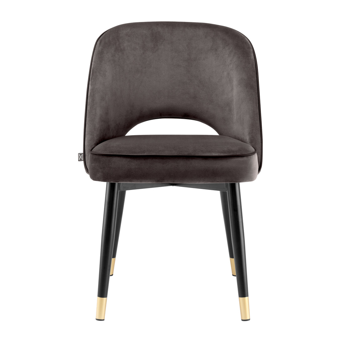 Dining Chair - Cliff savona grey velvet - set of 2