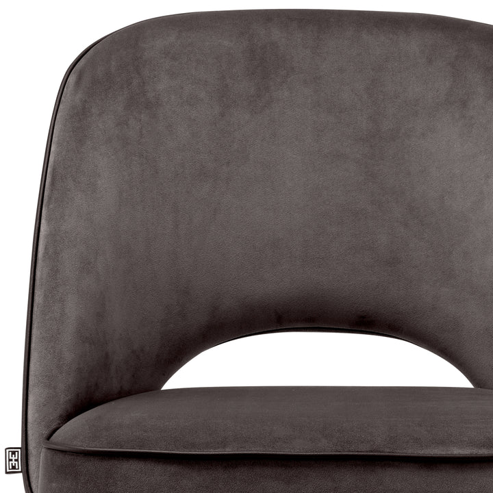 Dining Chair - Cliff savona grey velvet - set of 2