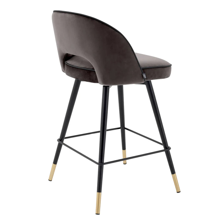 Counter Stool - Dante - Savona Grey Velvet