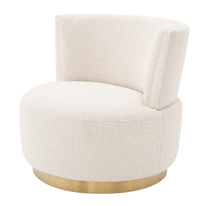 Swivel Chair - Alonso - Bouclé Cream