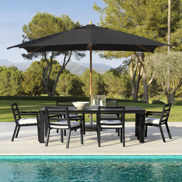 Outdoor Dining Table - Vistamar - Black Finish