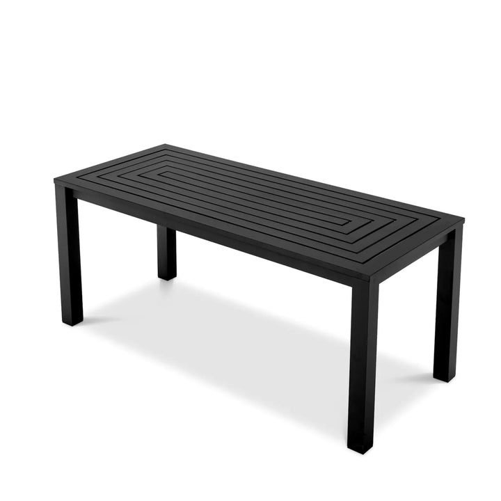 Outdoor Dining Table - Vistamar - Black Finish