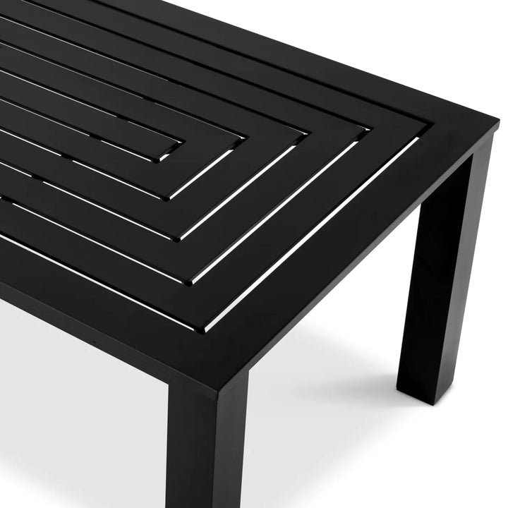 Outdoor Dining Table - Vistamar - Black Finish