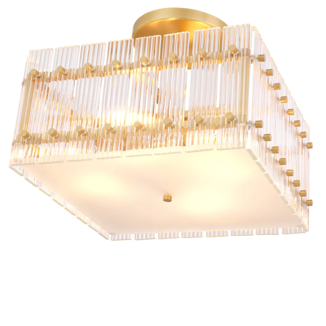 Ceiling Lamp - Ruby - Square Brass