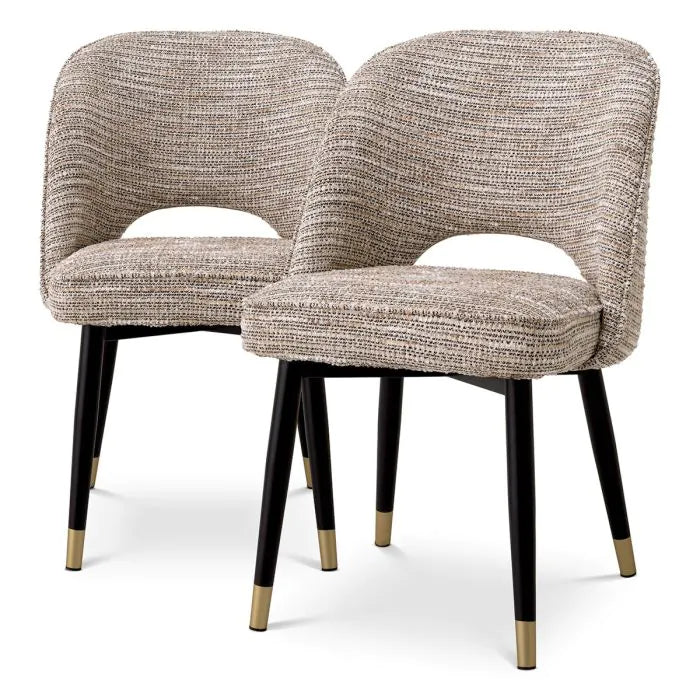 Dining Chair - Cliff - Mademoiselle beige - Set of 2