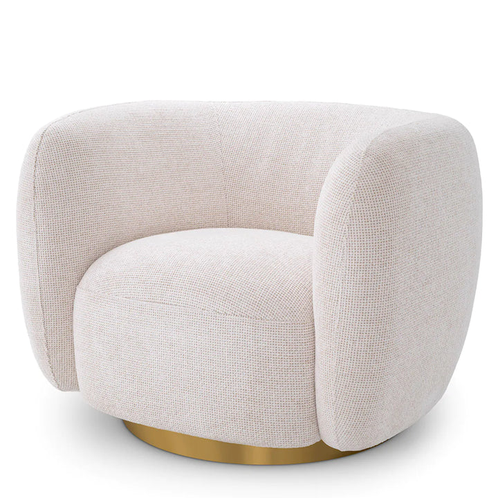 Swivel Chair - Roxy - Lyssa Off-White