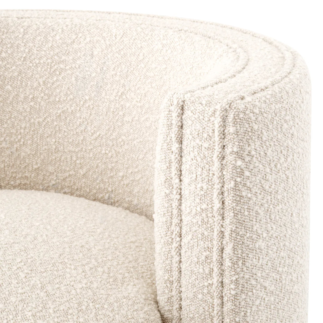 Swivel Chair - Amanda - Bouclé Cream