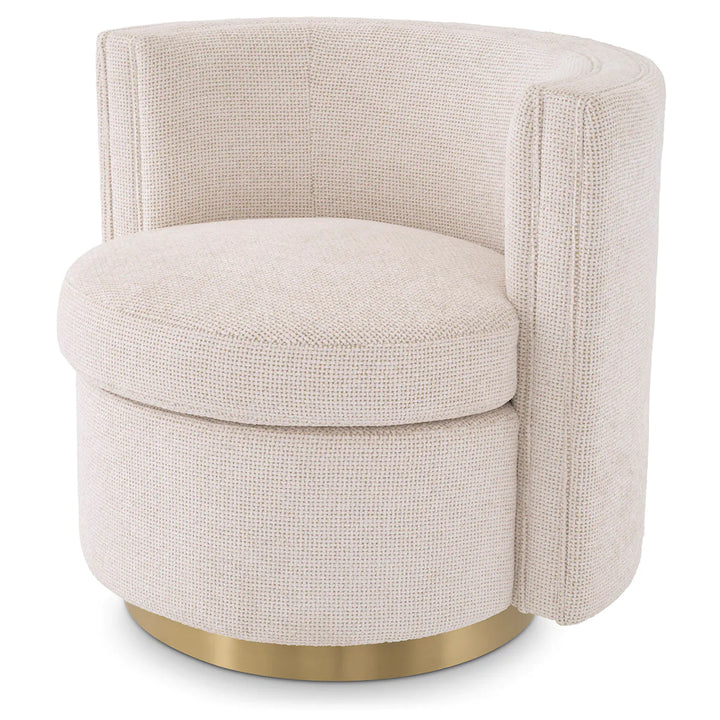 Swivel Chair - Amanda - Lyssa Off-White