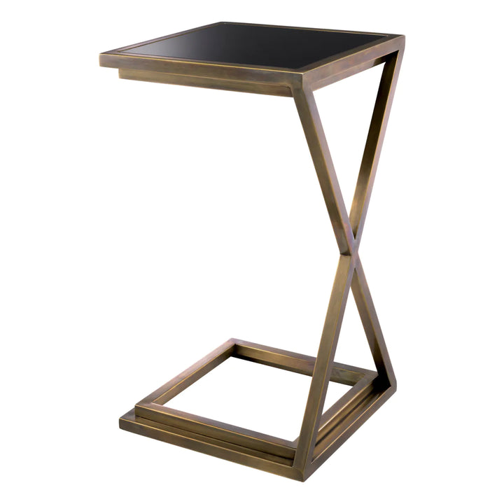 Side Table - Cross - Brass