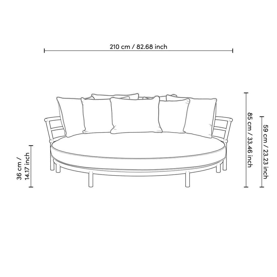 Outdoor Sofa - Laguno Round