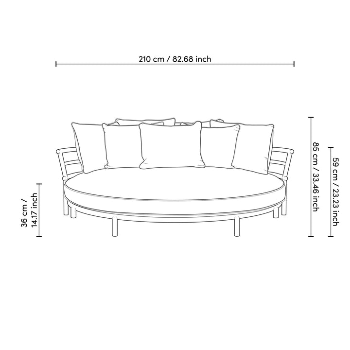 Outdoor Sofa - Laguno Round