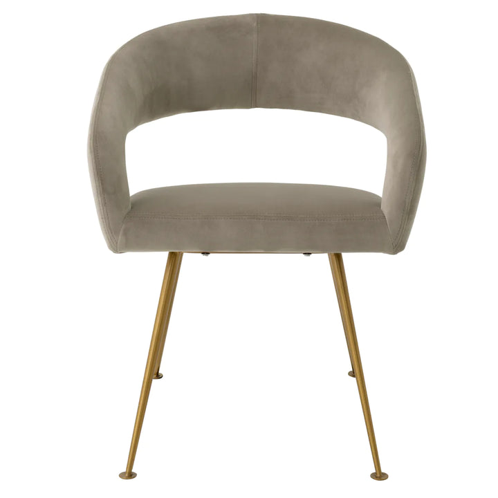 Dining Chair - Bravo - Greige Velvet