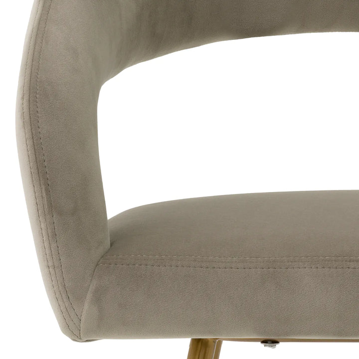 Dining Chair - Bravo - Greige Velvet