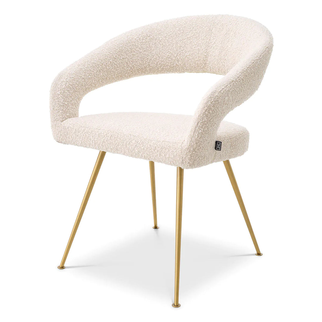 Dining Chair - Bravo - Bouclé Cream