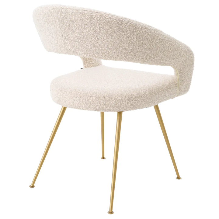 Dining Chair - Bravo - Bouclé Cream