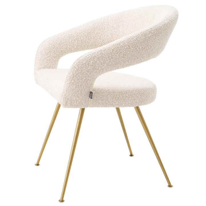 Dining Chair - Bravo - Bouclé Cream