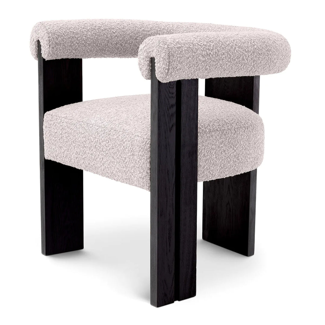 Dining Chair - Percy - Bouclé Grey