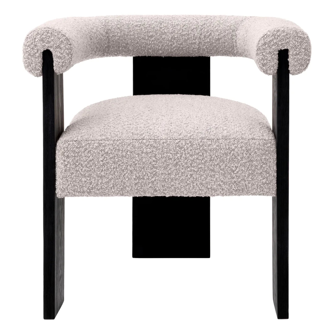 Dining Chair - Percy - Bouclé Grey