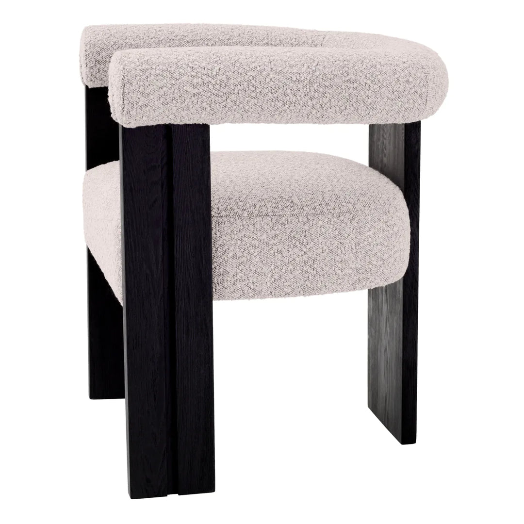 Dining Chair - Percy - Bouclé Grey