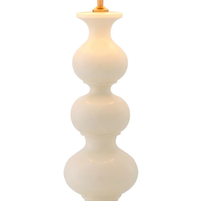 Table Lamp - Mabel Crackled white ceramic