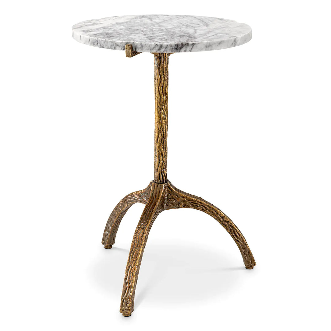 Side Table - Cortina Oval - White Marble