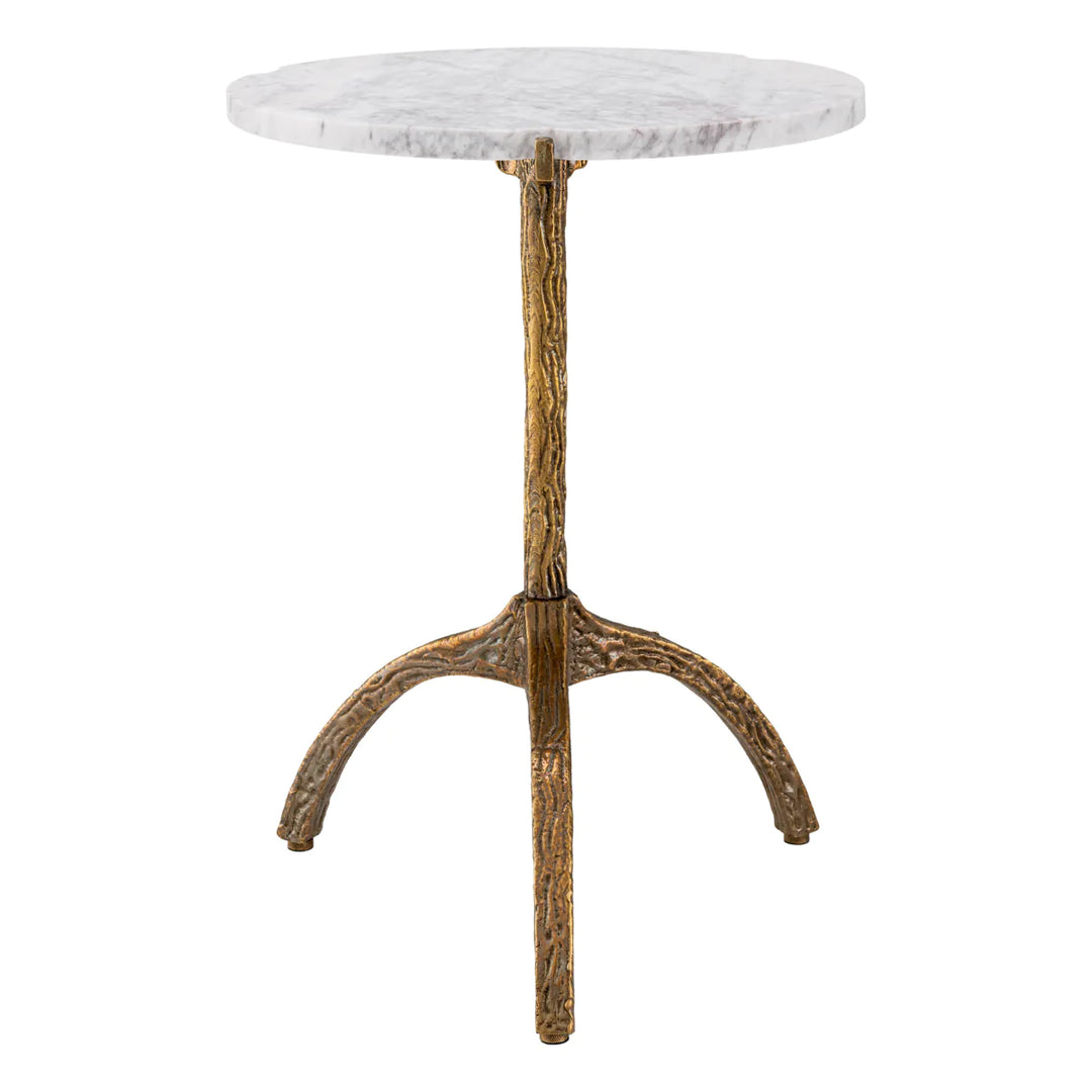 Side Table - Cortina Oval - White Marble