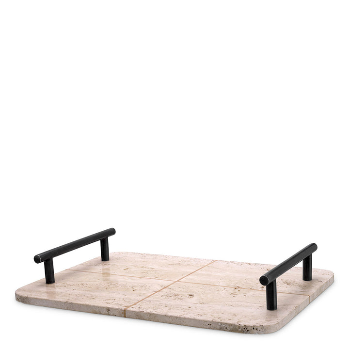 Tray Ugo - travertine bronze - highlight finish