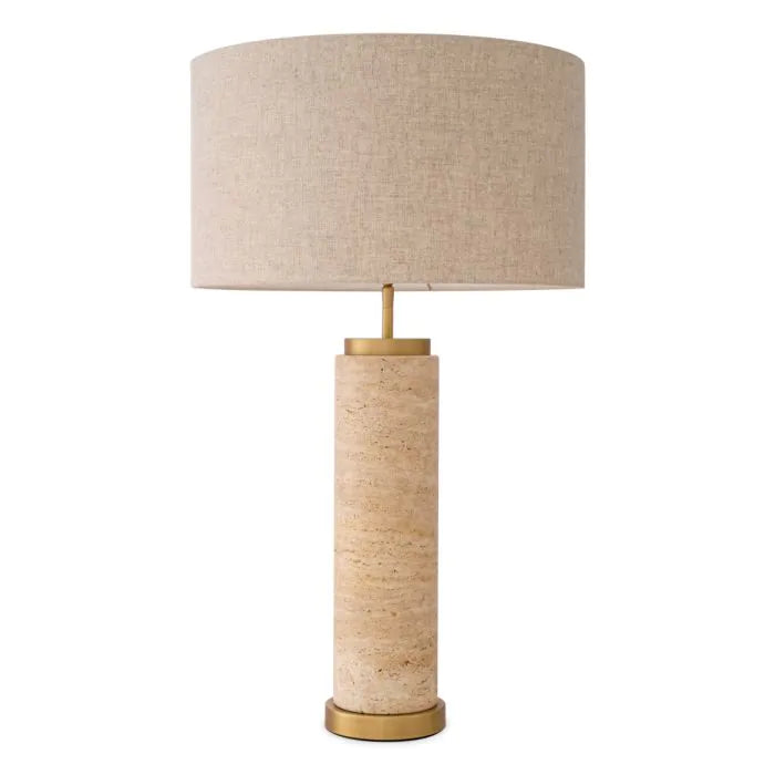 Table Lamp - Lxry Travertine