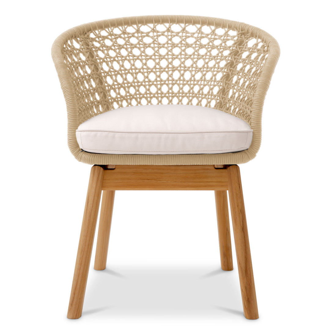 Outdoor Dining - Chair Trinity cream weave - flores off-white