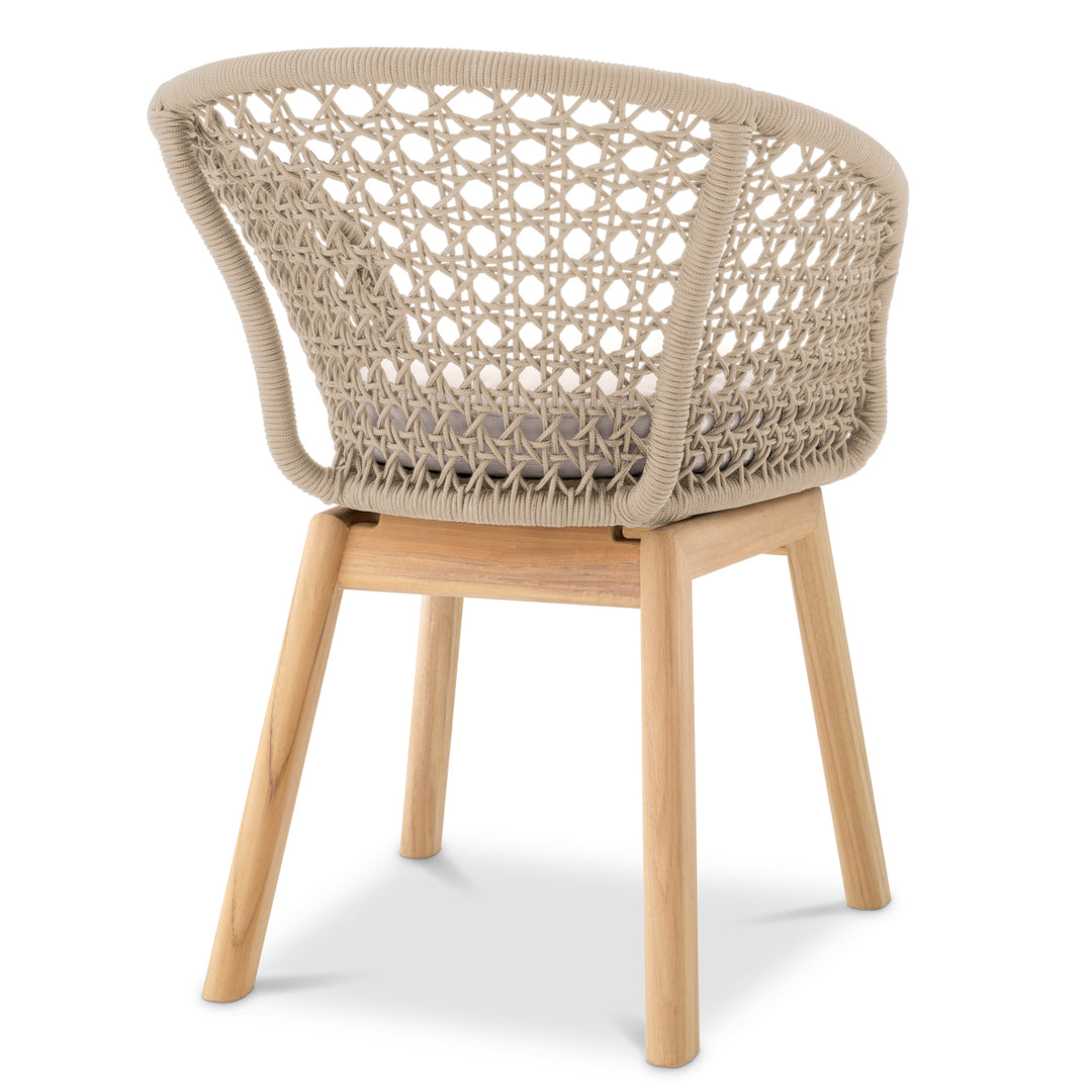 Outdoor Dining - Chair Trinity cream weave - flores off-white