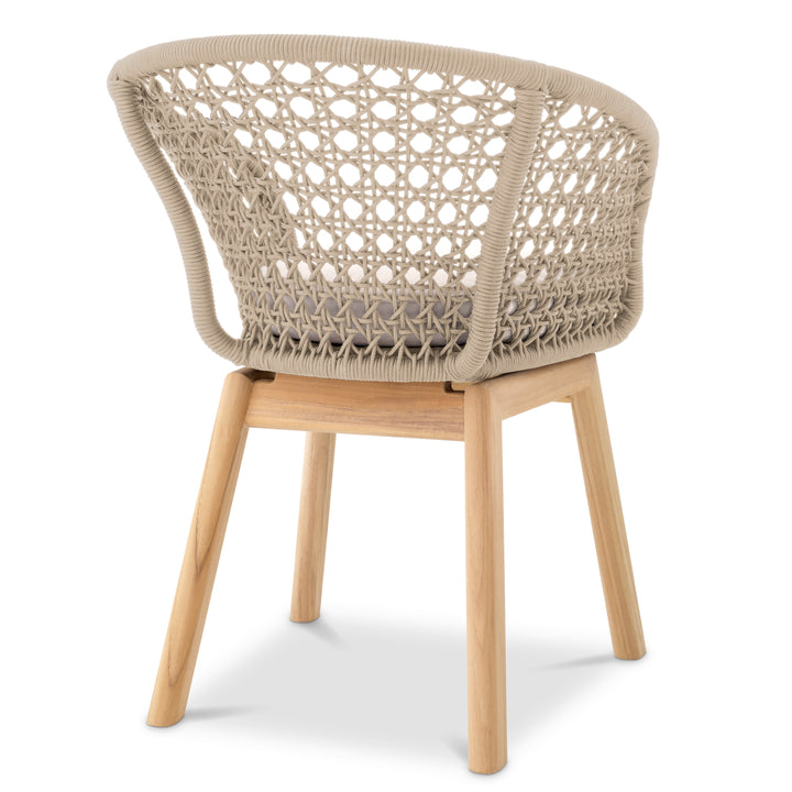 Outdoor Dining - Chair Trinity cream weave - flores off-white