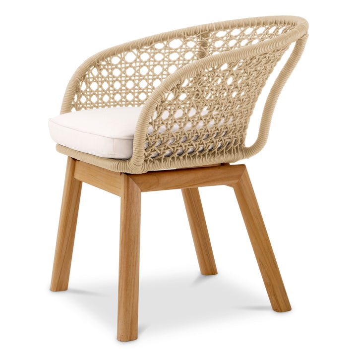Outdoor Dining - Chair Trinity cream weave - flores off-white