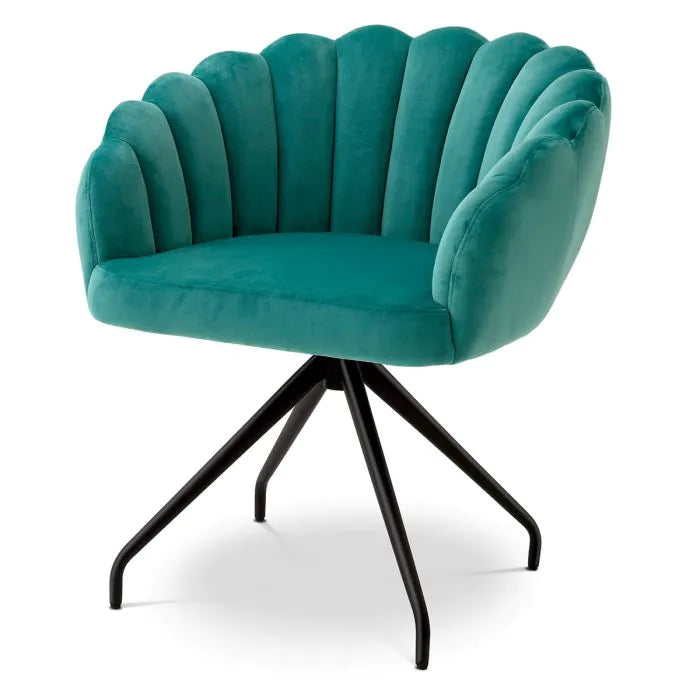 Dining Chair - Luzern - Turquoise Velvet