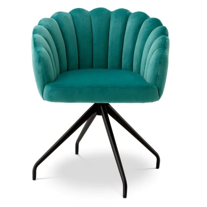 Dining Chair - Luzern - Turquoise Velvet