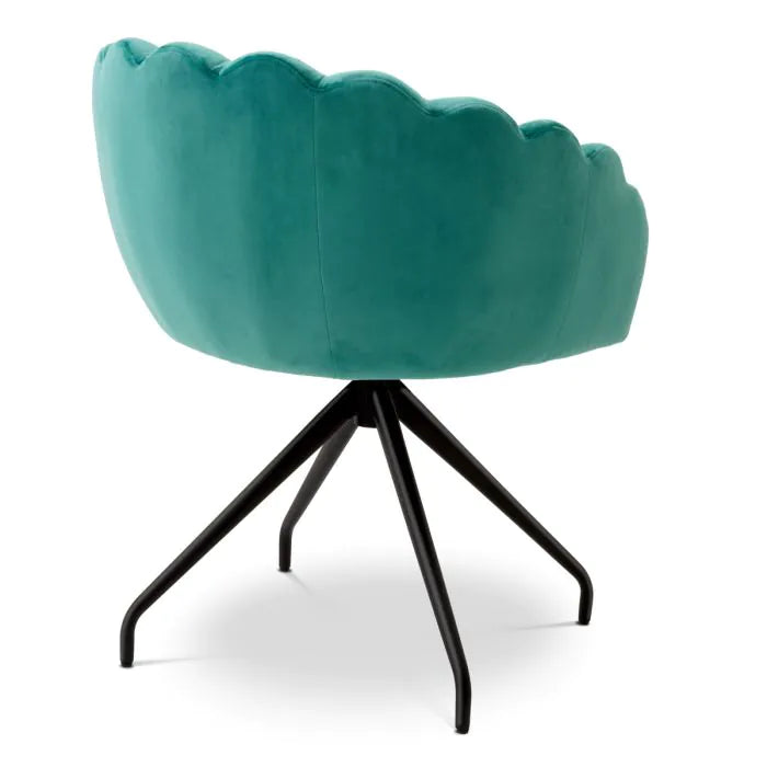 Dining Chair - Luzern - Turquoise Velvet