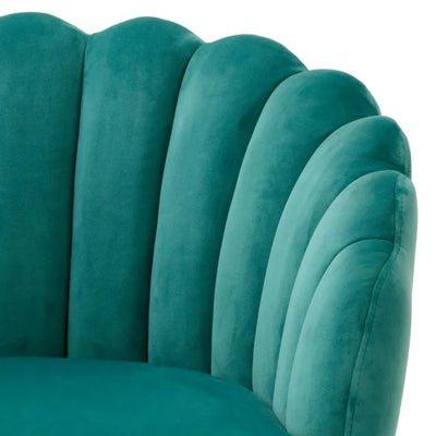 Dining Chair - Luzern - Turquoise Velvet