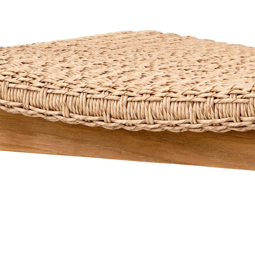 Outdoor Dining Chair - Donato natural - teak faux rattan