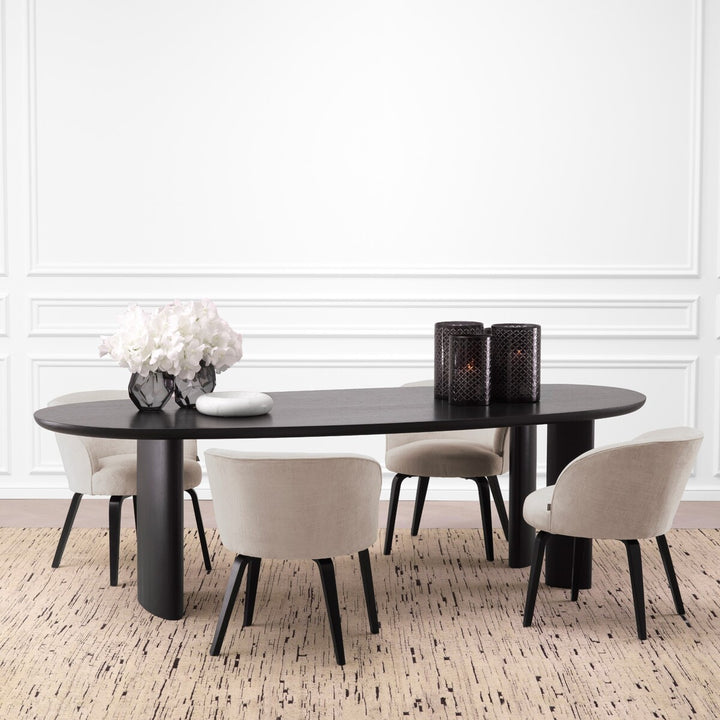 Dining Table - Lindner black veneer